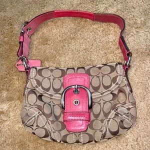 Coach Soho Buckle Flap Small Shoulder Bag - Pink